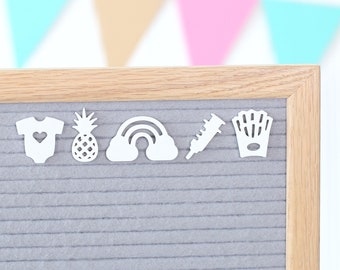 IVF Journey by Candy Letters • Baby Announcement, Fertility Treatment, In-Vitro Fertilization Letter Board Icons • Letterboard Accessories