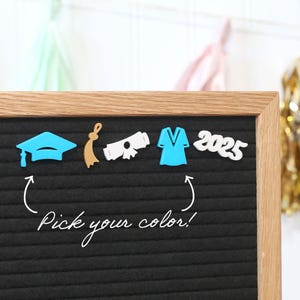Felicitaciones Graduados por Candy Letters • Íconos para tableros de letras de regalo de Feliz Graduación y Felicitaciones • Accesorios para tableros de letras