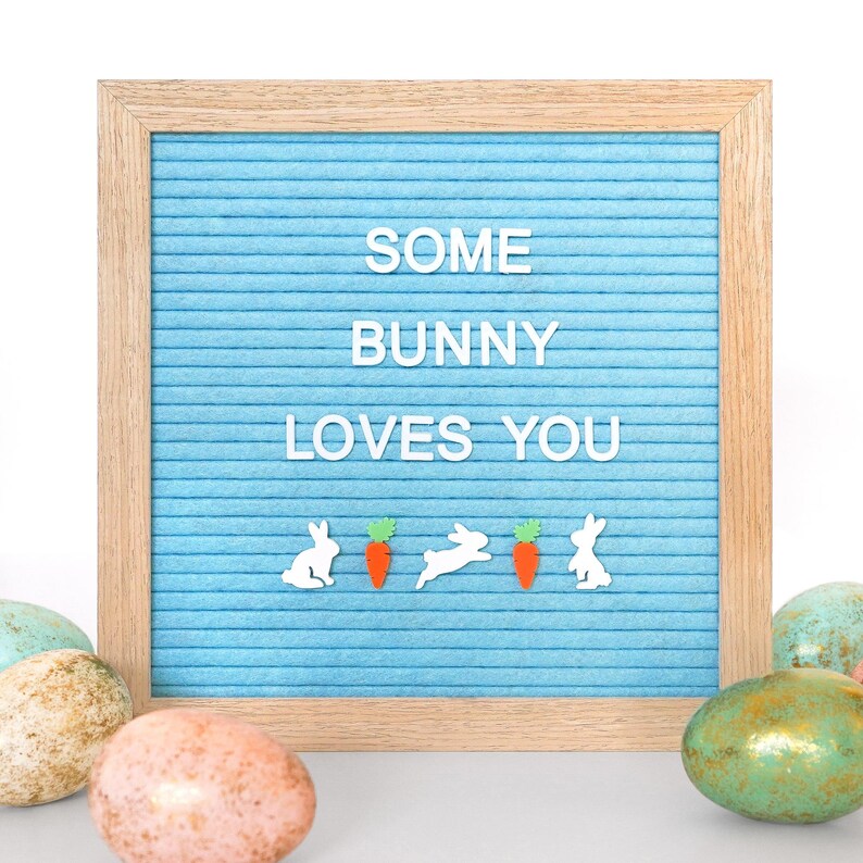 Carrot Patch by Candy Letters Easter Decorations & Easter Bunny Basket Letter Board Icons Letterboard Accessories image 4