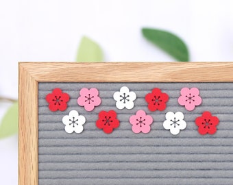 Cherry Blossoms (Minis) by Candy Letters • Lunar New Year & Spring Flowers Letter Board Icons • Letterboard Accessories