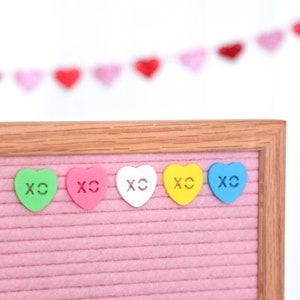 Candy Hearts (Multicolored) by Candy Letters • Happy Valentine&#39;s Day Decorations Letter Board Icons • Letterboard Accessories