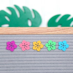 Happy Hibiscus de Candy Letters • Flores de verano y decoraciones Luau Íconos para tableros de letras • Accesorios para tableros de letras