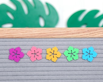 Happy Hibiscus by Candy Letters • Summer Flower & Luau Decorations Letter Board Icons • Letterboard Accessories