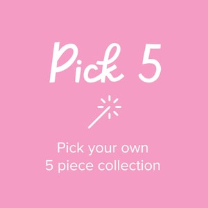 Pick 5 - Elige tu propia colección de 5 piezas de iconos de tablero de letras • Accesorios para tableros de letras
