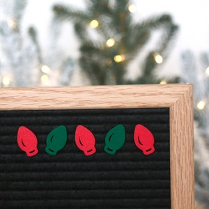 Christmas Lights (Red and Green) by Candy Letters • Christmas & Winter Letter Board Icons • Letterboard Accessories