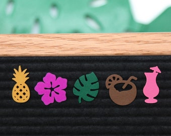 Tropical Treat by Candy Letters • Summer Decorations & Luau Letter Board Icons • Letterboard Accessories
