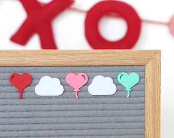 Love is in the Air by Candy Letters • Happy Valentine's Day, Cloud 9 and Heart Balloons Letter Board / Letterboard Icon Collection