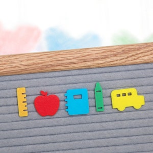 Días de escuela de Candy Letters • Letrero del primer día de clases y obsequio de agradecimiento para maestros Íconos para tableros de letras • Accesorios para tableros de letras