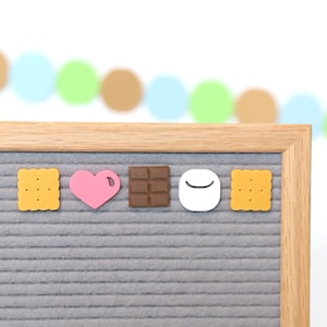 Love You Smore de Candy Letters • Iconos de tableros de letras para acampar y verano • Accesorios para tableros de letras