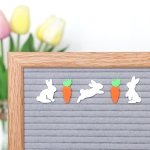 Carrot Patch por Candy Letters • Decorações de Páscoa e ícones de quadro de letras de cesta de coelho de Páscoa • Acessórios para quadro de letras