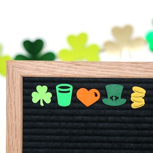 St. Patrick's Day by Candy Letters • Irish & Leprechaun Decorations Letter Board Icons • Letterboard Accessories