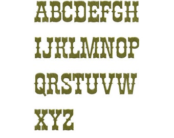 INSTANT DOWNLOAD Font Machine Embroidery Design-- SB1300
