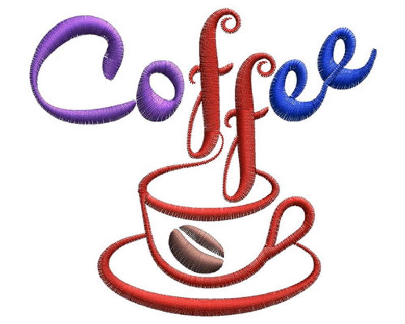 Coffee Machine Embroidery Design SB1152 Etsy