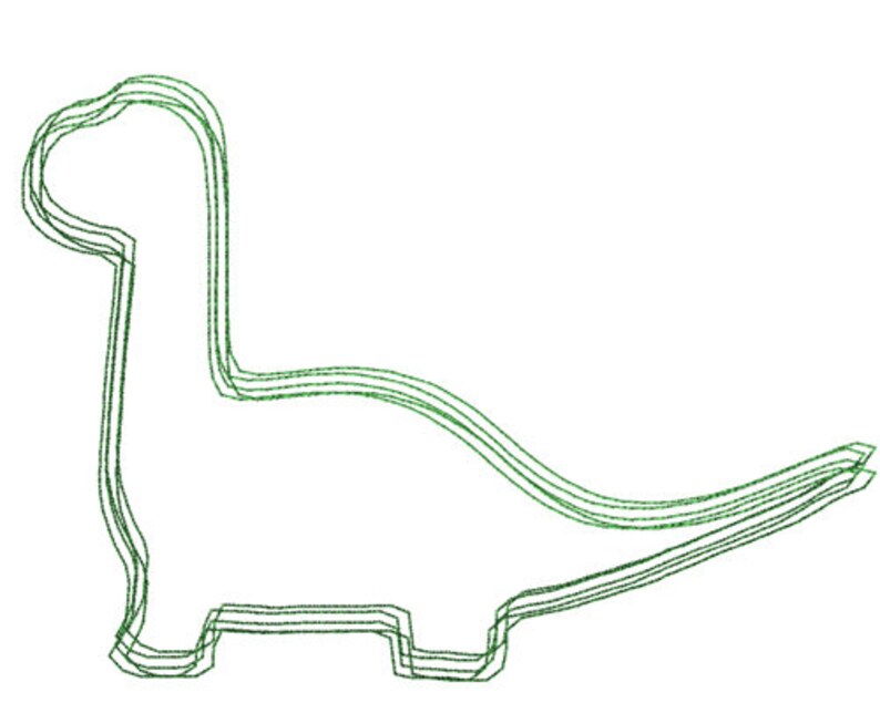 Dinosaur scribble stitch embroidery designdino scribble  etsy