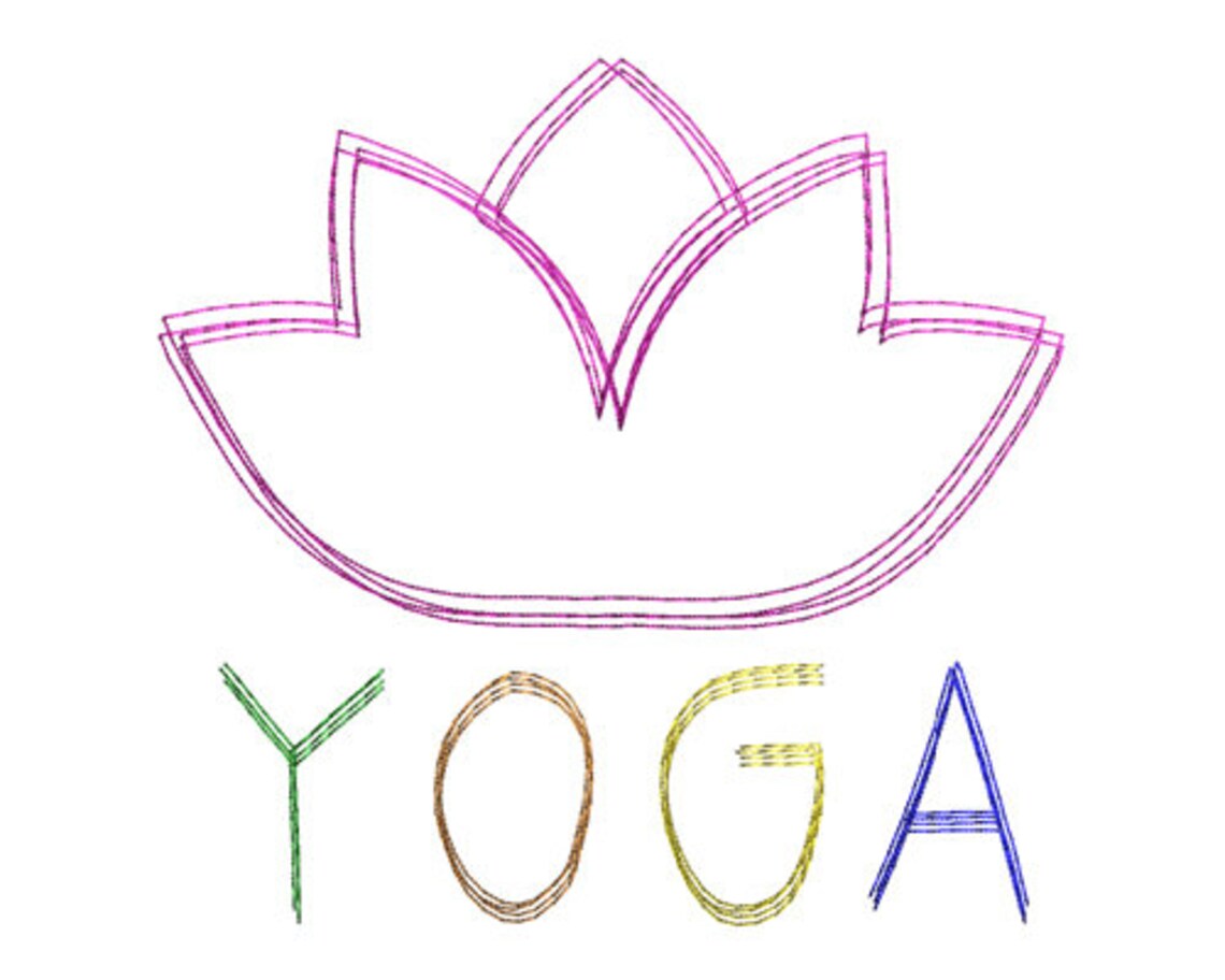 Clover scribble stitch embroidery design6 sizes sb1385  etsy