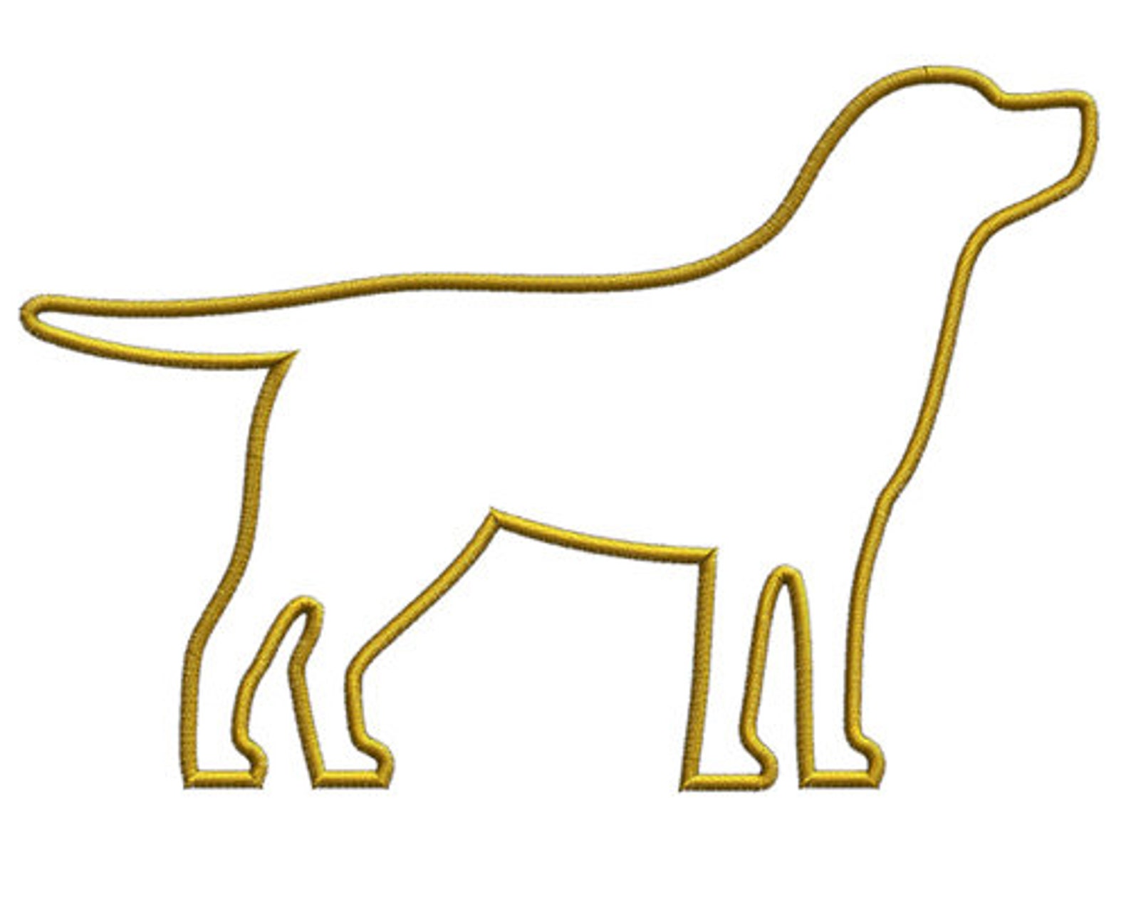 Labrador Applique Machine Embroidery Design4 Size1323 Etsy