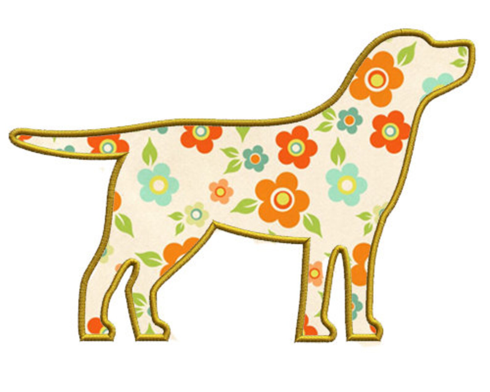 Labrador applique machine embroidery design4 size1323  etsy