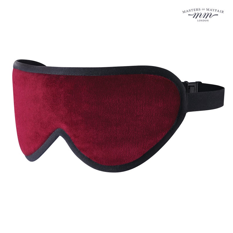 Luxury Silk Sleep Mask in Burgundy eye Mask by Masters of Mayfair Etsy