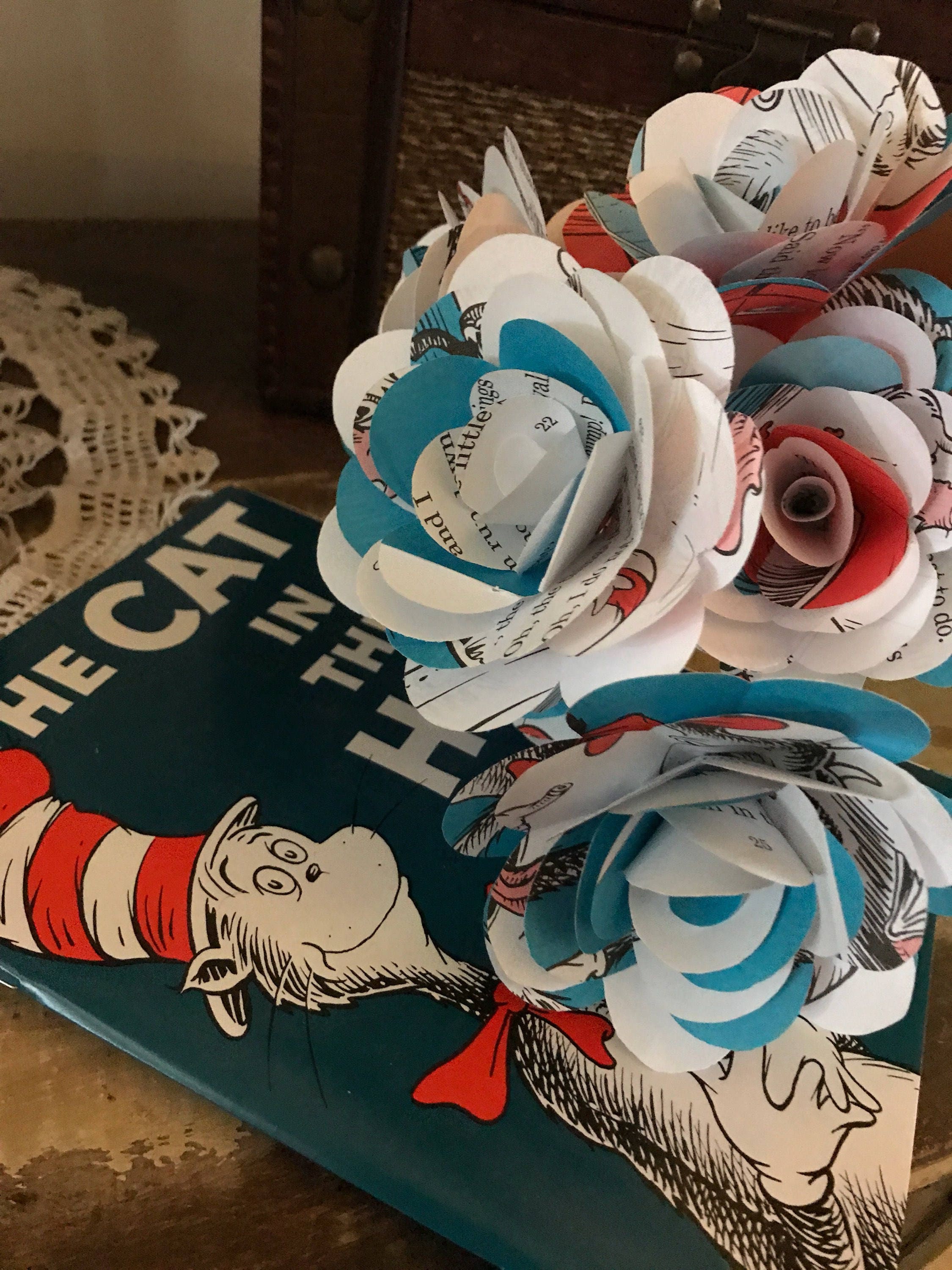 Cat in the Hat Book Roses - Etsy