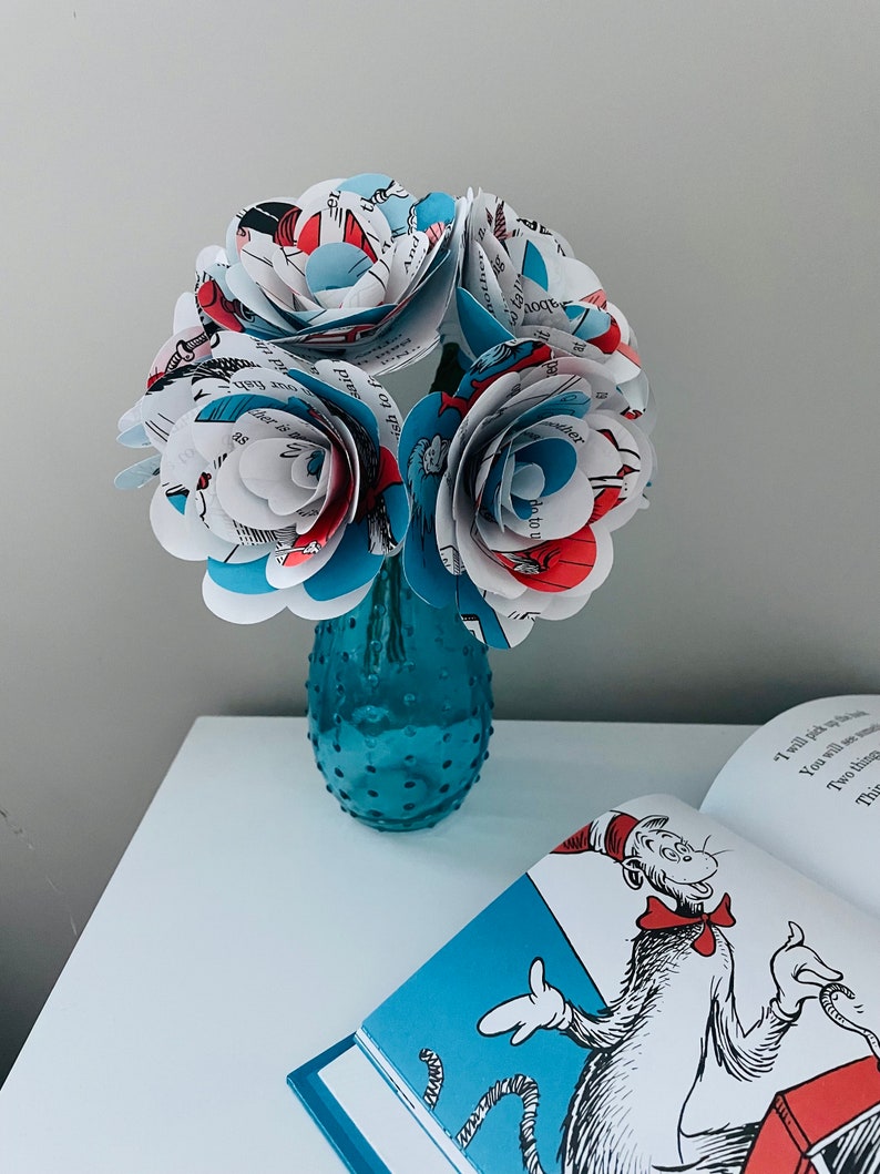 Cat in the Hat Book Roses - Etsy