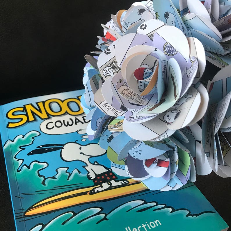 Snoopy Paper Roses Half Dozen or Dozen