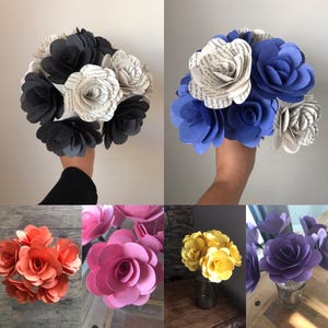 Solid Color Paper Roses