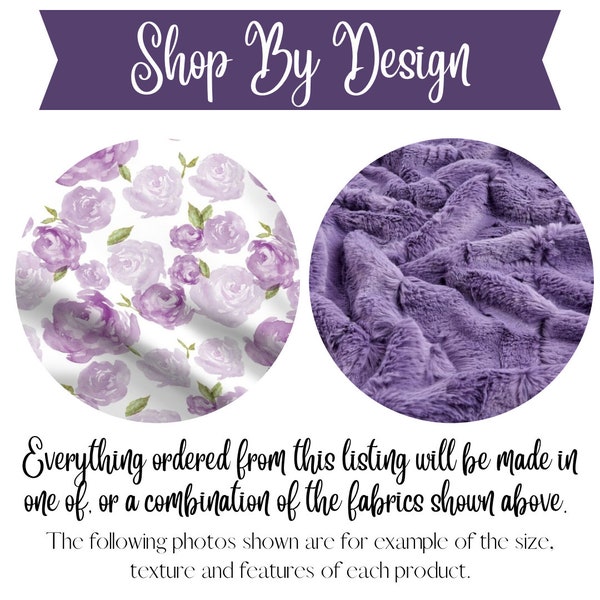 Lilac Bloom | Minky Baby Blanket | Nursing Pillow Cover | Swaddle Take Home Outfit | Changing Pad Cover | Nursery Decor | Binky Minky