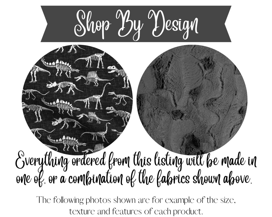 Dino Dig Minky Baby Blanket Nursing Pillow Cover Crib Etsy