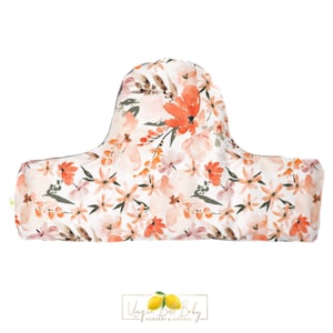 Apricot Floral | IKEA Highchair Cushion Cover | ANTILOP Cover | Baby Led Weaning | Gender Neutral | 100% Cotton | Peach | Orange