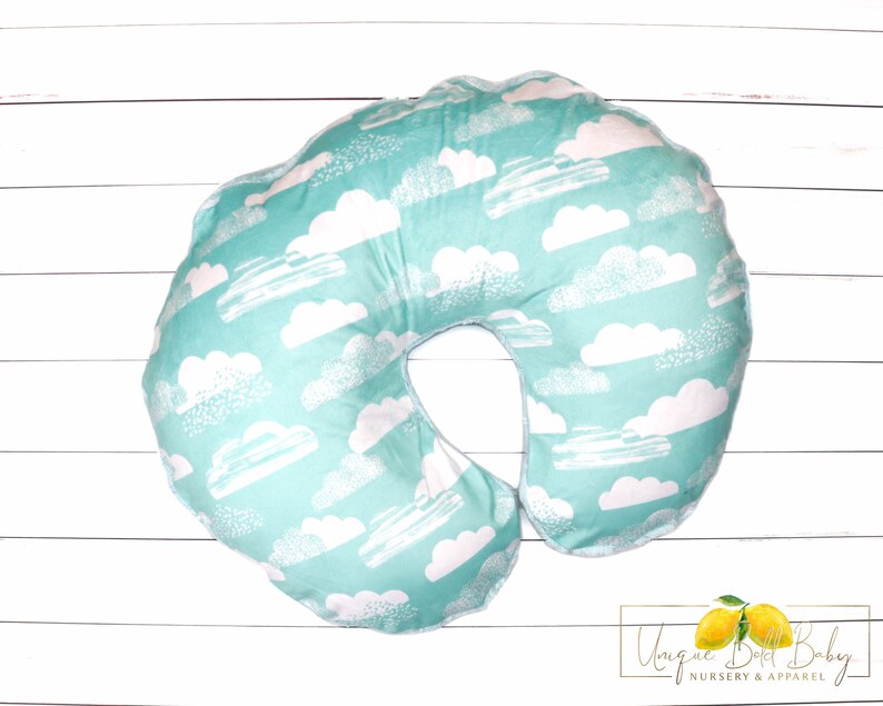 Mint Cloud Minky Nursing Pillow Cover Gender Neutral Etsy