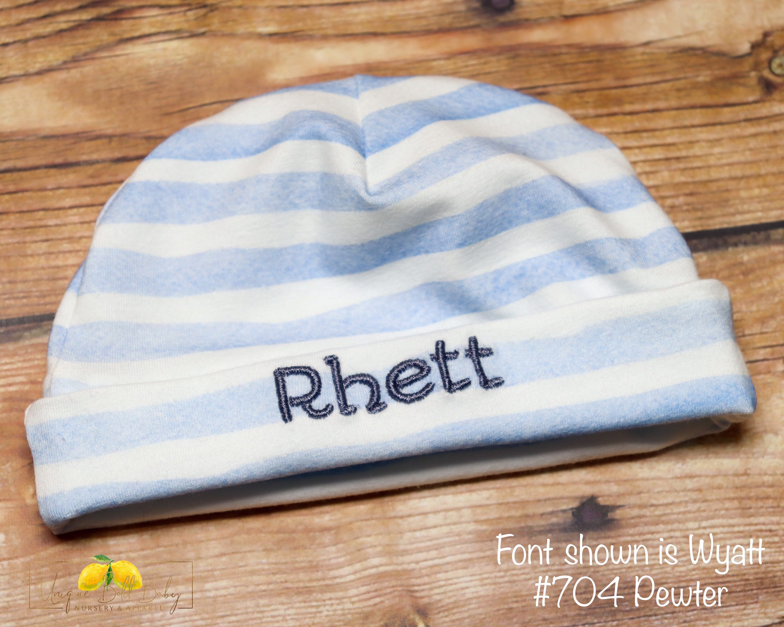 Baby Blue Stripes Boy Swaddle Set Swaddle Newborn Outfit Etsy