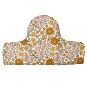 Golden Girl | ANTILOP Cushion Cover | IKEA High Chair | Baby Led Weaning | Girl Nursery Décor | Baby Shower Gift | Floral Beige Mustard