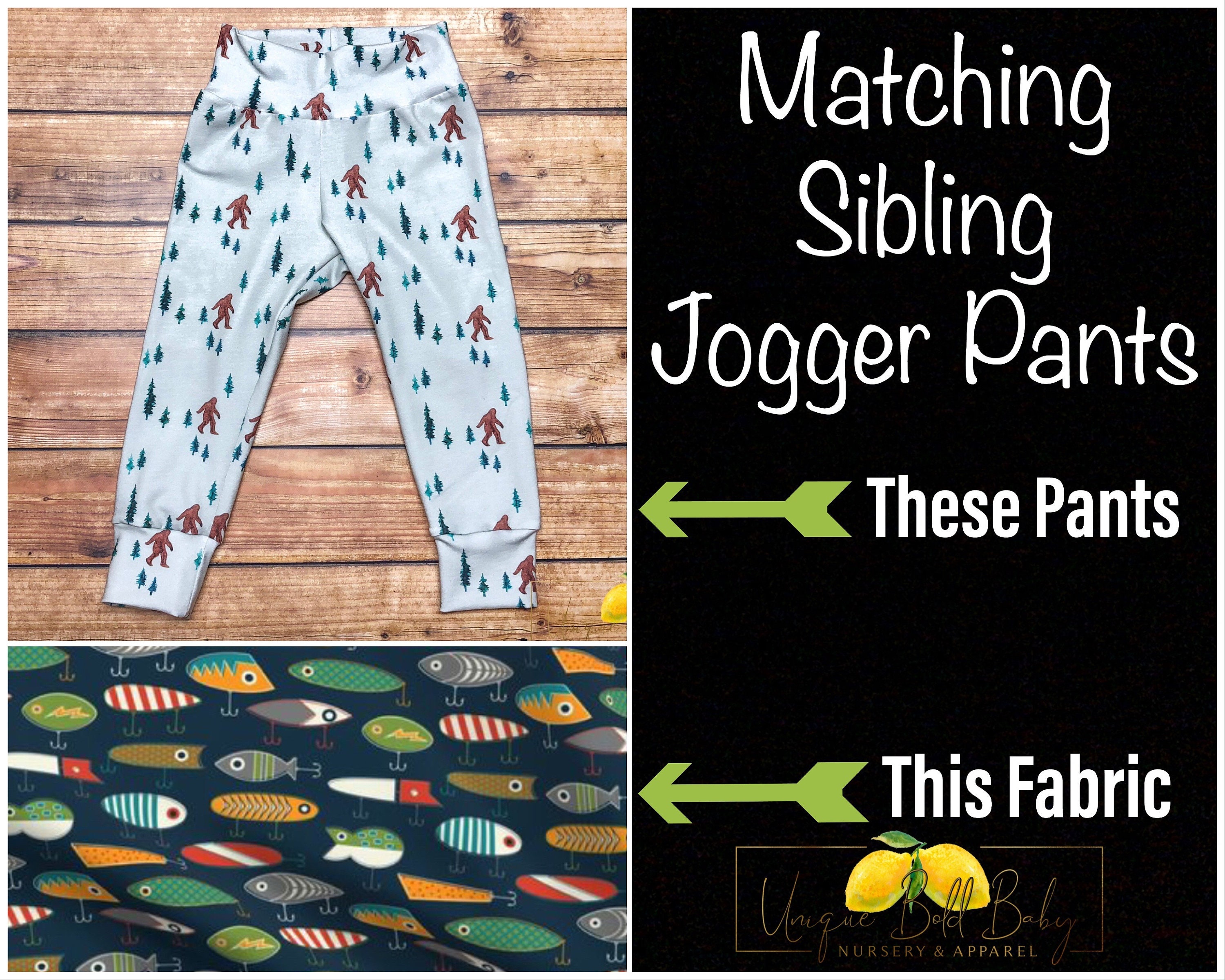 Fishing Lure Navy Blue Pant Joggers 