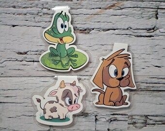 Magnetic Bookmark Bookmarks Frog Dog Cow Book Accessory