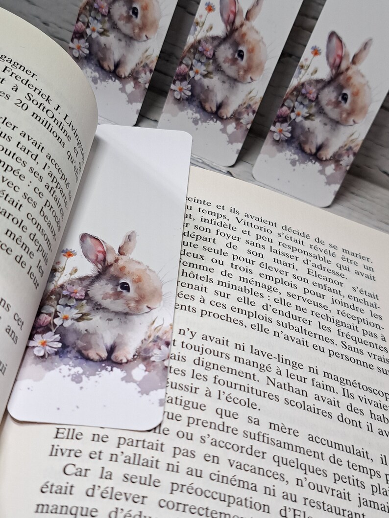 Bookmark rabbit bookmark gift educator teacher book accessory image 5