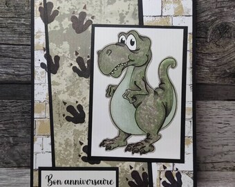 Dinosaur birthday card