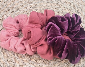 Scrunchie scrunchie purple pink hair accessories