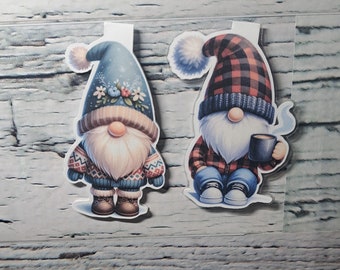 Magnetic bookmark winter gnomes bookmarks