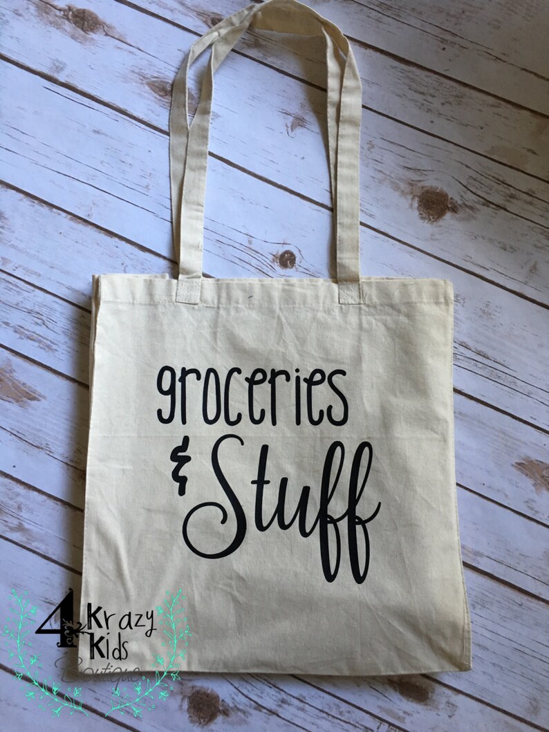 Canvas Grocery Tote Urban Reusable Bag Custom Cute Sayings. Etsy