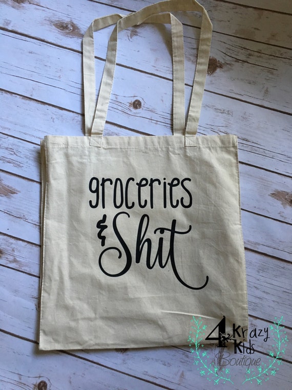Canvas Grocery Tote Urban Reusable Bag Custom Cute Sayings. Etsy