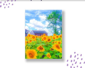 Tranquility | Encouragement Printable Card | Mental Wellness | Digital Download