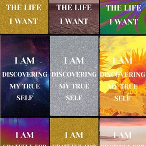 Vision Board Self-Empowerment Affirmations Manifestation, Printable Vision Board Affirmations