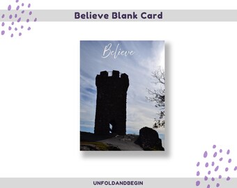 Believe | Encouragement Printable Card | Mental Wellness | Digital Download