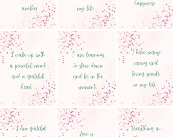 Pink Glitter Affirmations