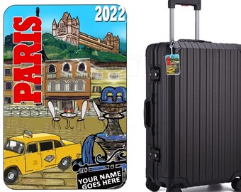 Watercolor Notre Dame De Paris Luggage Tag Label Travel Bag Label With Privacy Cover Luggage Tag Leather Personalized Suitcase Tag Travel Accessories Watercolor Notre Dame De Paris Luggage Tag Label Travel Bag Label With Privacy Cover Luggage Tag Leather Personalized Suitcase Tag Travel Accessories