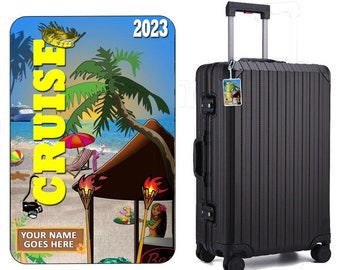 Etiqueta de equipaje personalizada para crucero, regalo de boda en destino