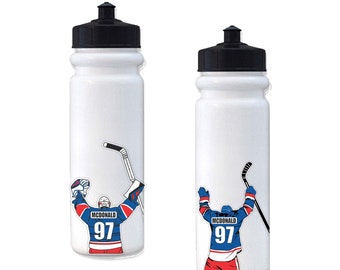 11 Pack Personalized Hockey Water Bottle Stickers with Express Shipping