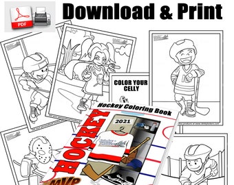 Hockey Coloring Pages: Kids Activity Sheets (Printable PDF)