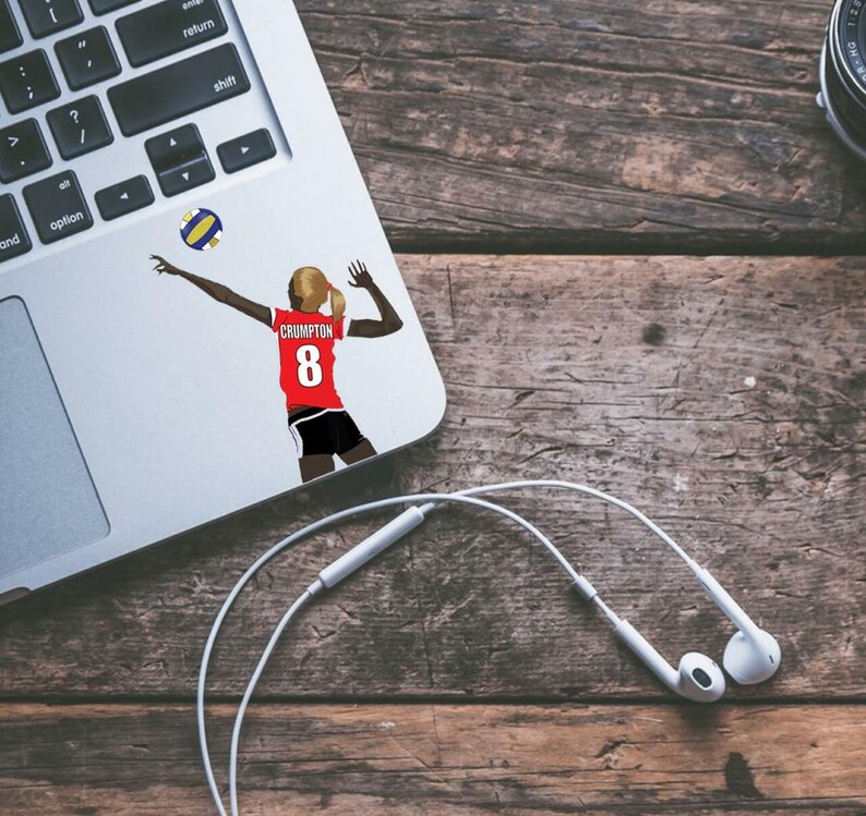 Personalized Volleyball Water Bottle Stickers Custom Decals Etsy