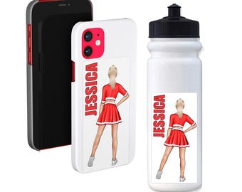 Personalized Cheerleading Sticker: Waterproof Decal for Water Bottle, Laptop, Phone